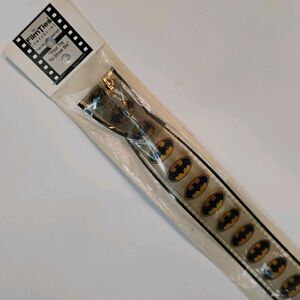 VTG 1987 BATMAN LOGO FilmTies Film Reel DC Comics Michael Keaton Cosplay Novelty